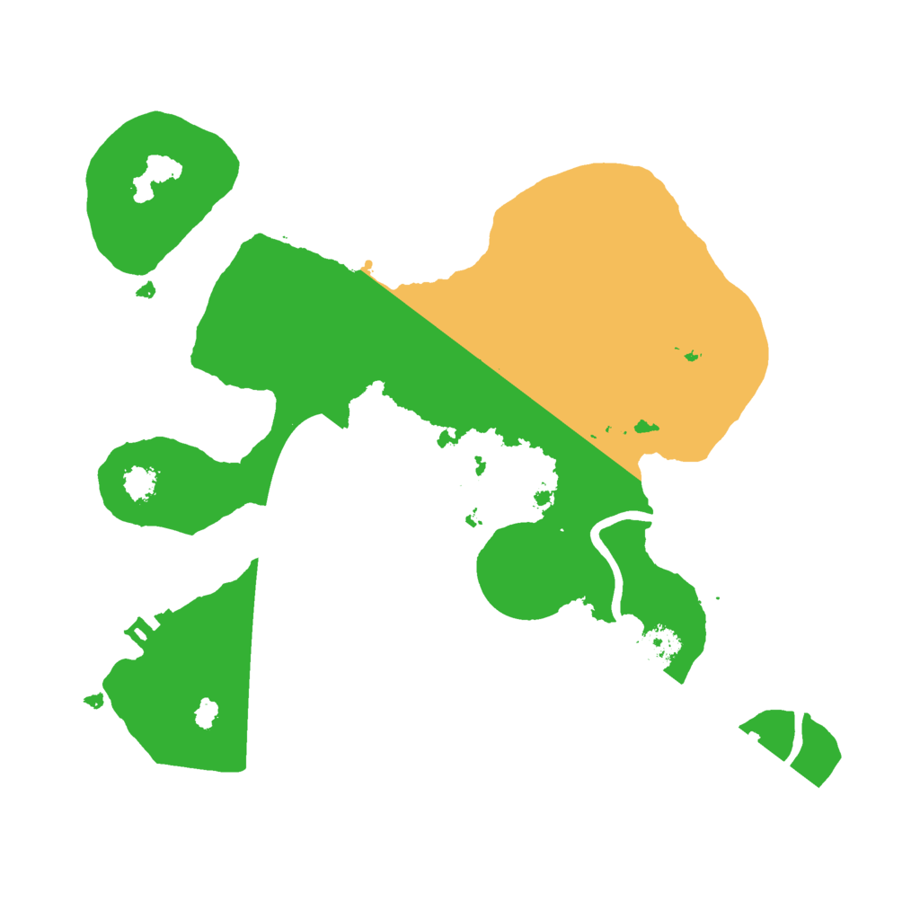 Biome Rust Map: Procedural Map, Size: 2500, Seed: 24724