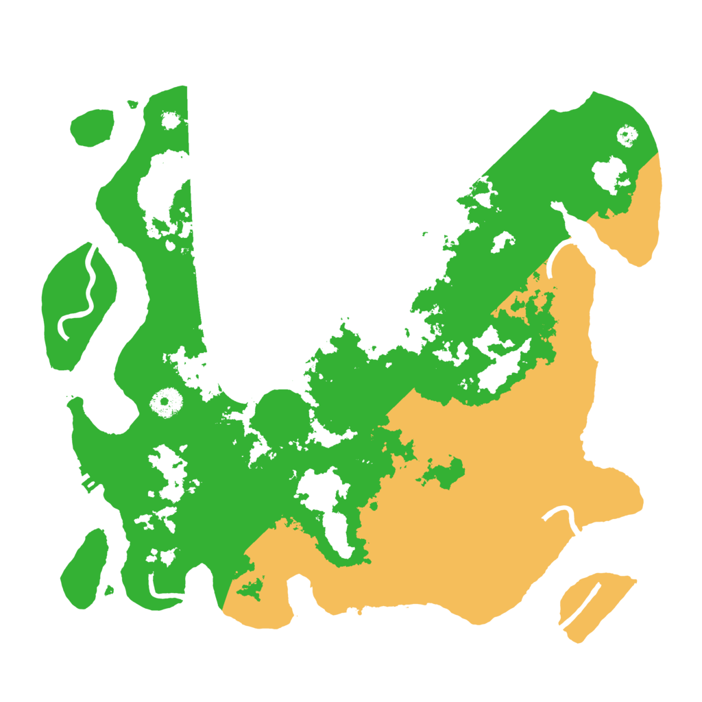 Biome Rust Map: Procedural Map, Size: 3500, Seed: 5221983
