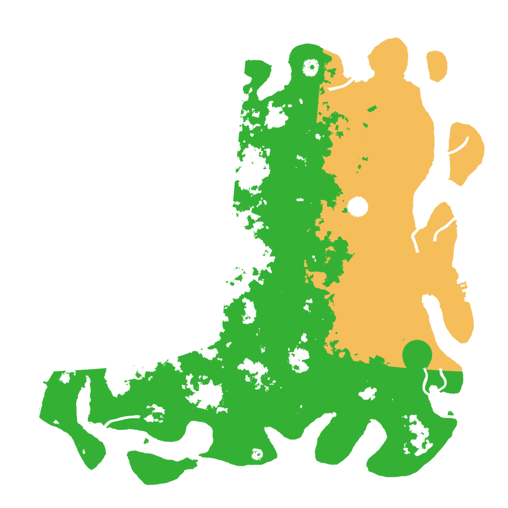 Biome Rust Map: Procedural Map, Size: 4500, Seed: 191290