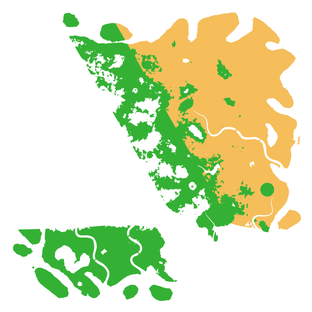Biome Rust Map: Procedural Map, Size: 6000, Seed: 70867626