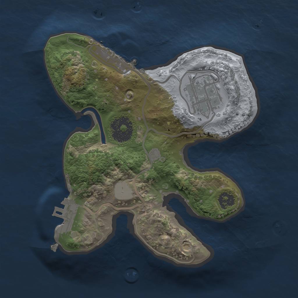 Rust Map: Procedural Map, Size: 1865, Seed: 1865, 8 Monuments