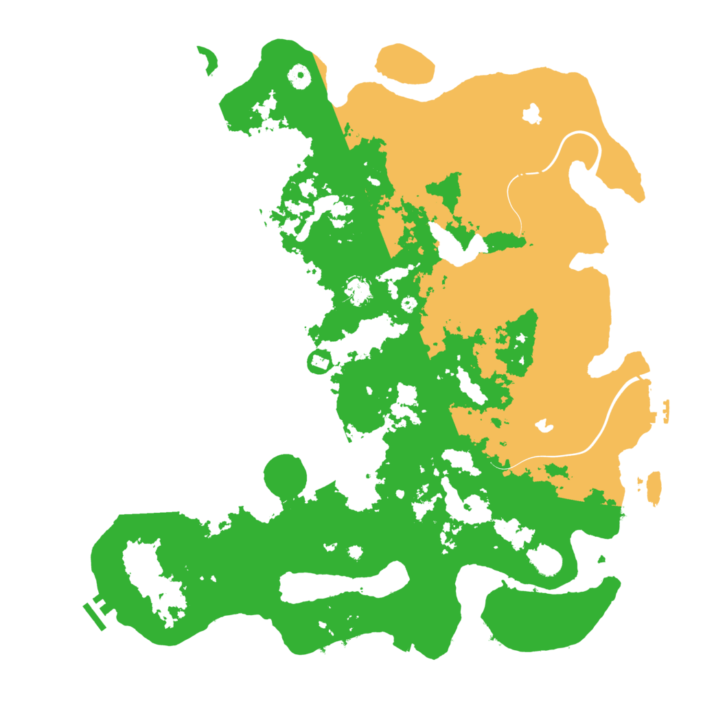 Biome Rust Map: Procedural Map, Size: 4500, Seed: 105505087