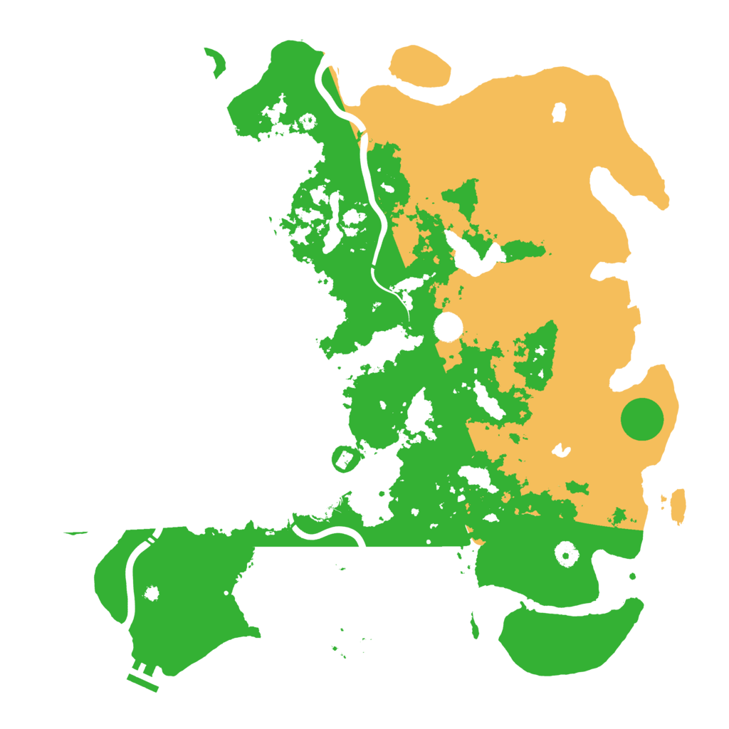 Biome Rust Map: Procedural Map, Size: 4500, Seed: 105505087