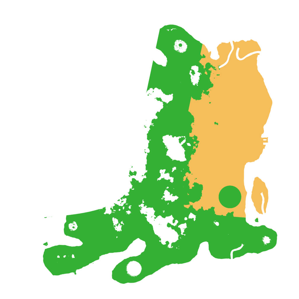 Biome Rust Map: Procedural Map, Size: 3500, Seed: 83566620