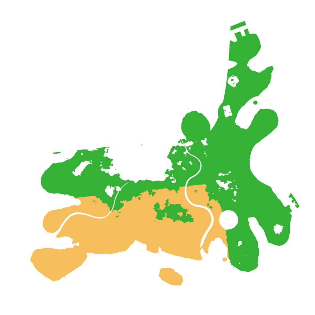 Biome Rust Map: Procedural Map, Size: 3000, Seed: 532253345