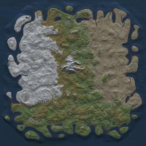 Thumbnail Rust Map: Procedural Map, Size: 6000, Seed: 7505820, 20 Monuments