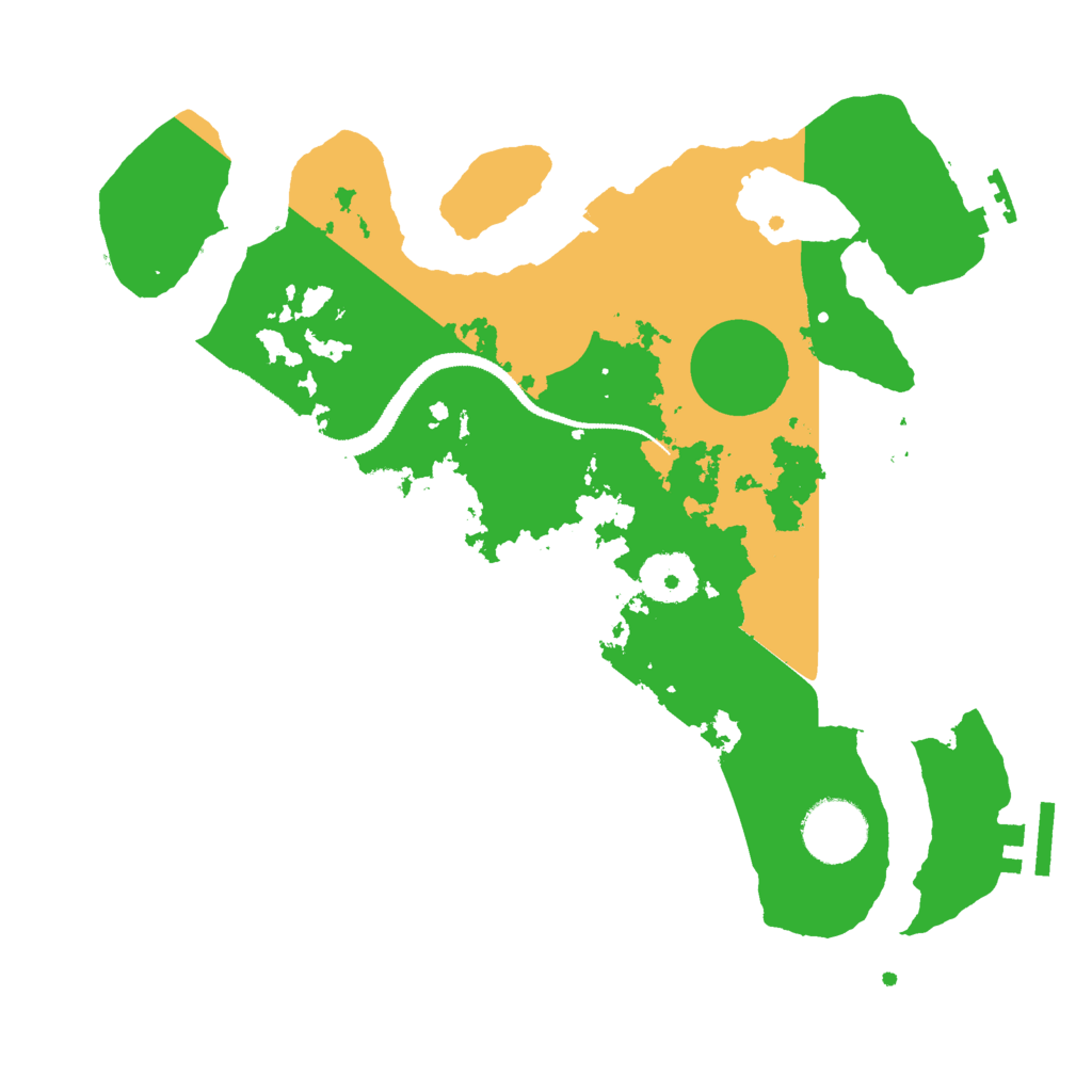 Biome Rust Map: Procedural Map, Size: 3000, Seed: 22200