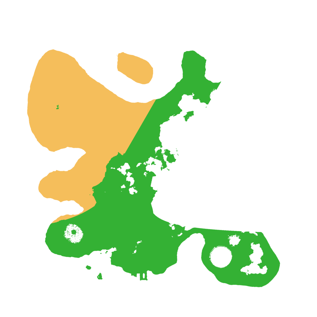 Biome Rust Map: Procedural Map, Size: 2600, Seed: 77632