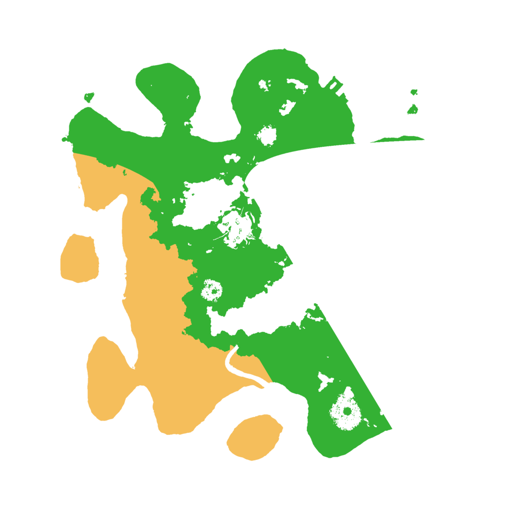 Biome Rust Map: Procedural Map, Size: 2500, Seed: 25256