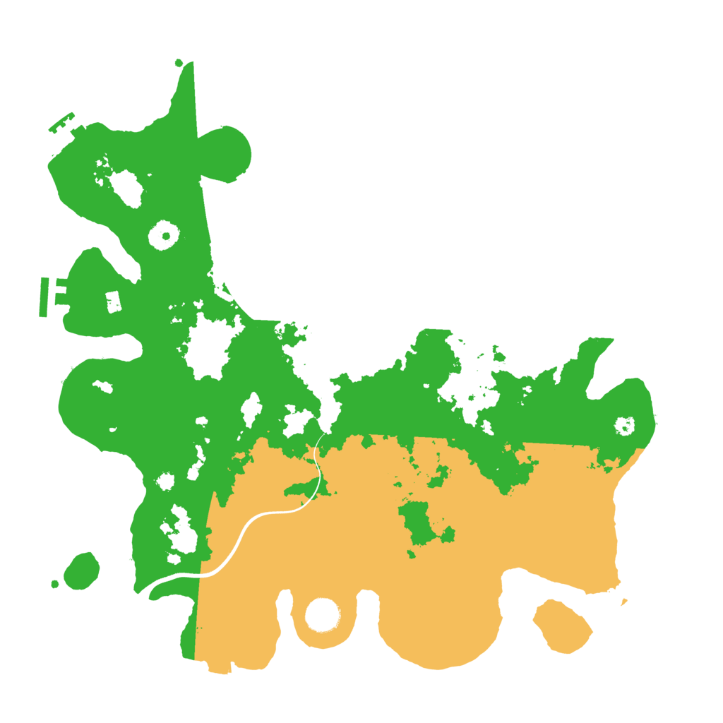 Biome Rust Map: Procedural Map, Size: 3700, Seed: 255637