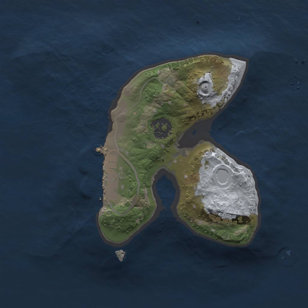 Rust Map: Procedural Map, Size: 1500, Seed: 812767744, 5 Monuments