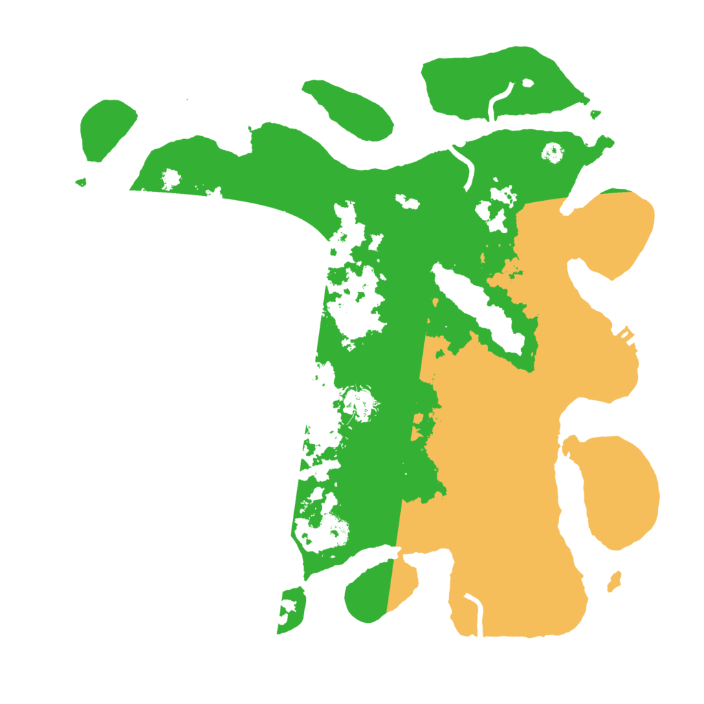 Biome Rust Map: Procedural Map, Size: 3500, Seed: 455621