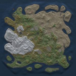 Thumbnail Rust Map: Procedural Map, Size: 4500, Seed: 1873451958, 16 Monuments