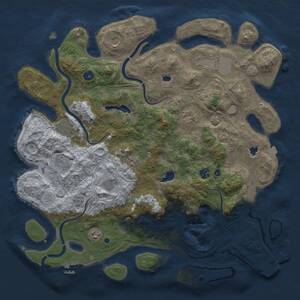 Thumbnail Rust Map: Procedural Map, Size: 4500, Seed: 1873451958, 15 Monuments