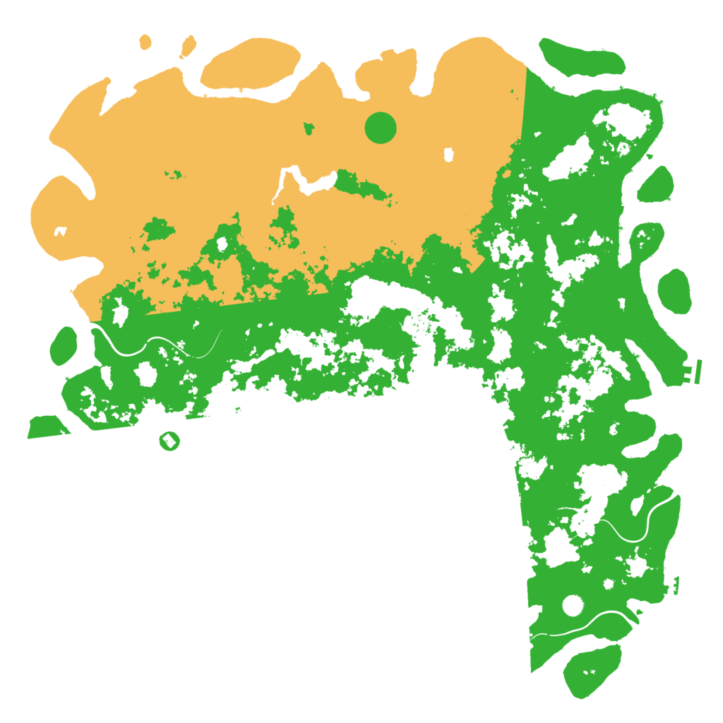 Biome Rust Map: Procedural Map, Size: 6000, Seed: 100092808