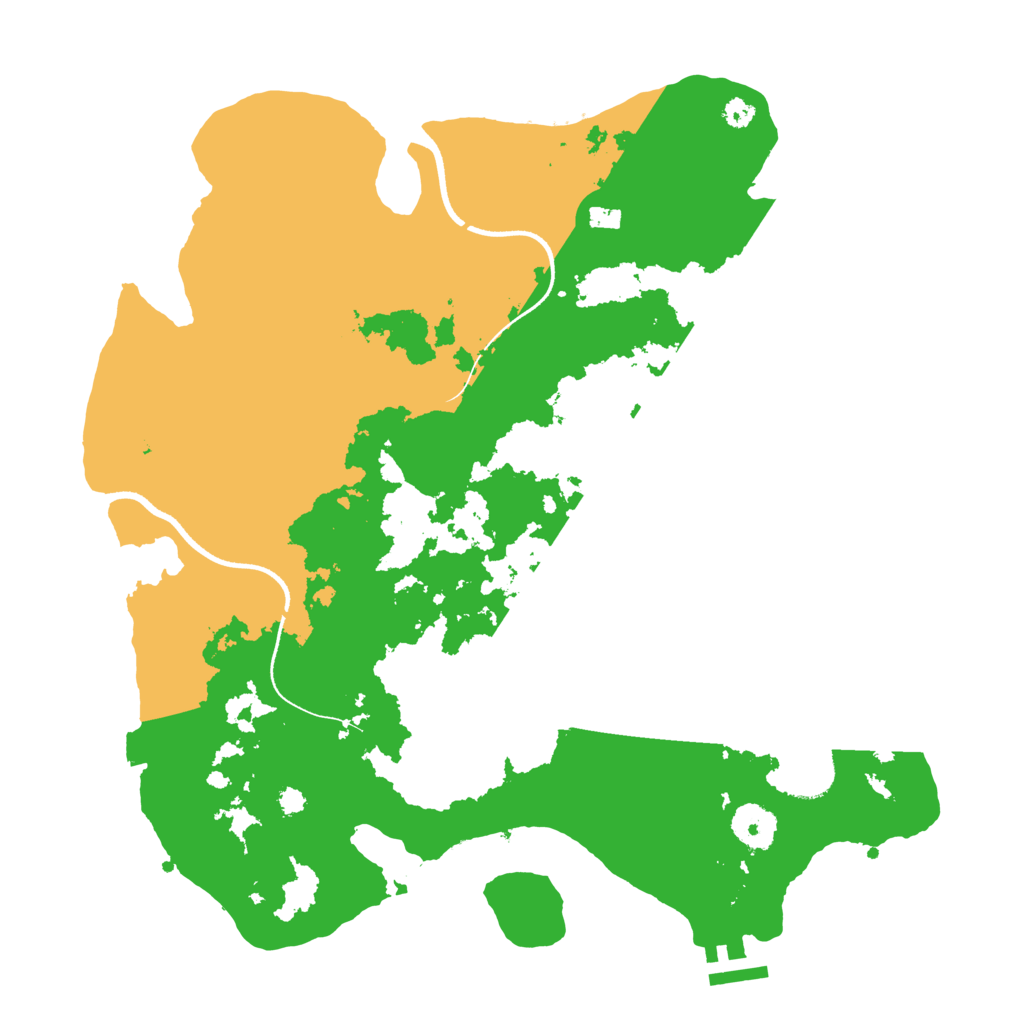 Biome Rust Map: Procedural Map, Size: 3500, Seed: 527261