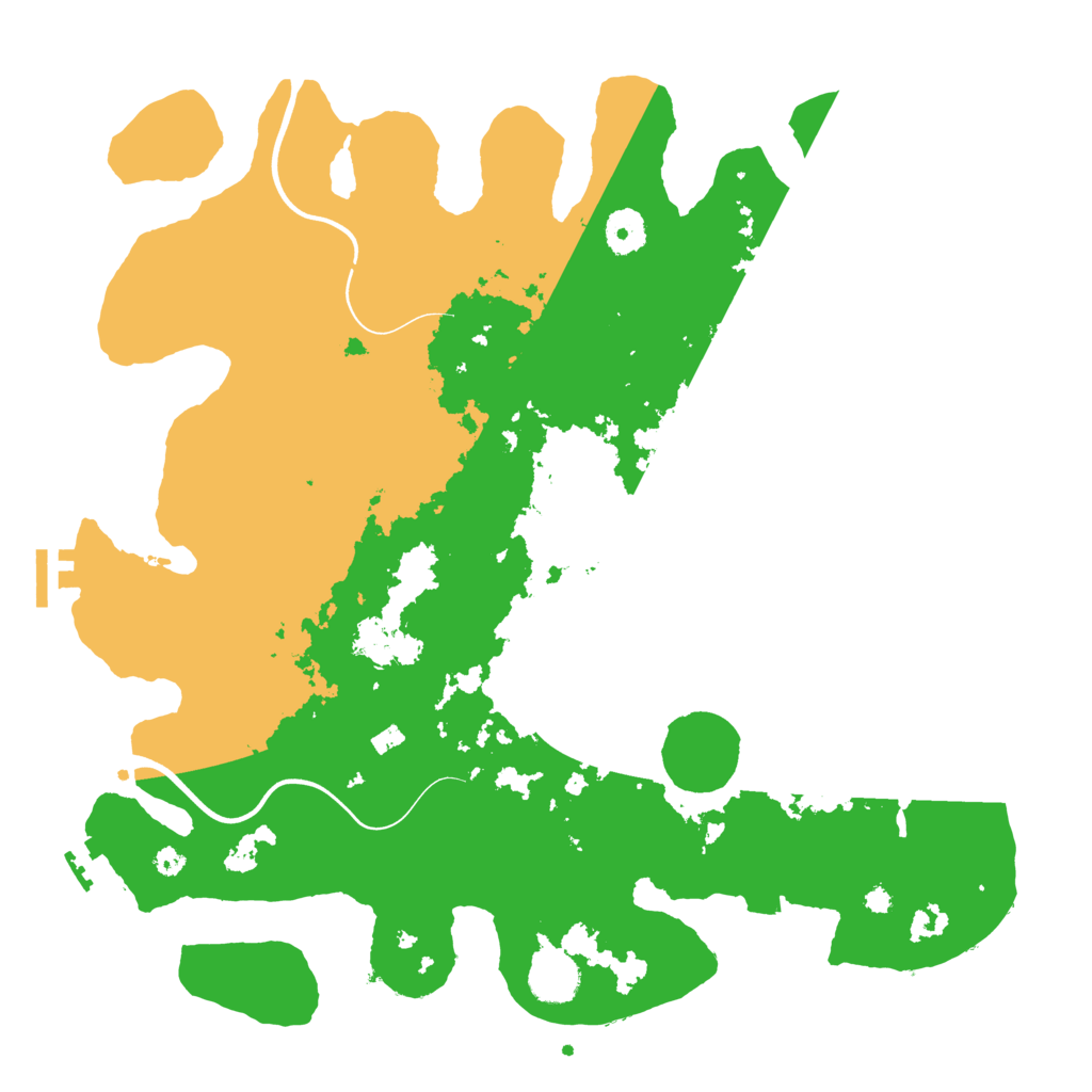 Biome Rust Map: Procedural Map, Size: 3800, Seed: 306877