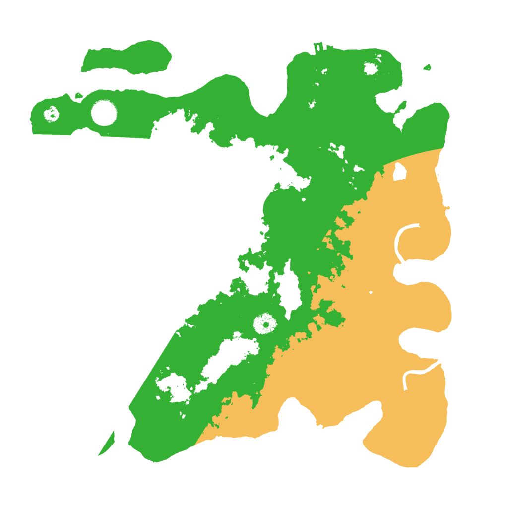 Biome Rust Map: Procedural Map, Size: 3500, Seed: 32155151