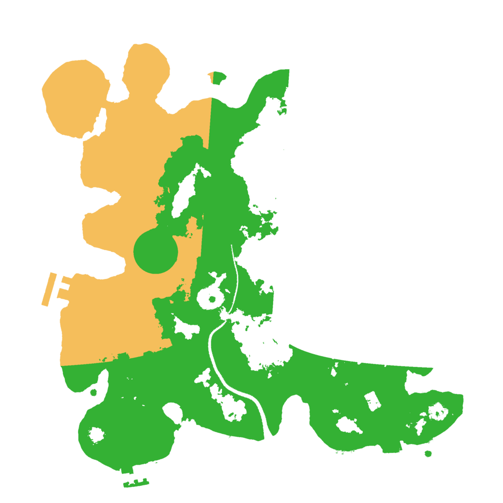 Biome Rust Map: Procedural Map, Size: 3000, Seed: 11648