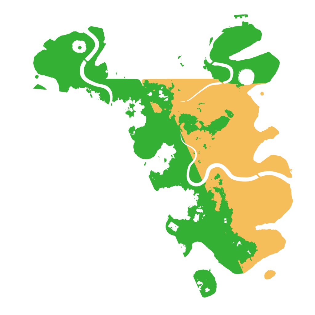 Biome Rust Map: Procedural Map, Size: 3500, Seed: 67795425