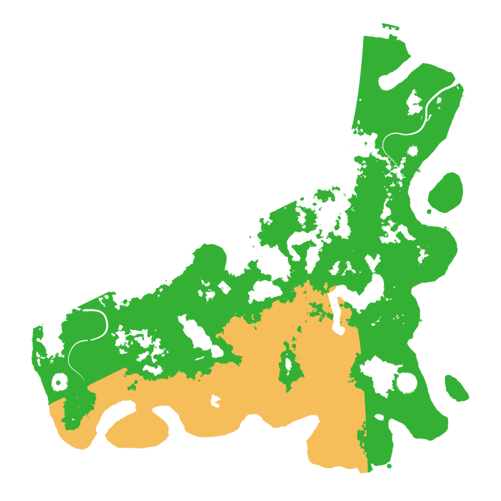 Biome Rust Map: Procedural Map, Size: 4300, Seed: 22534886