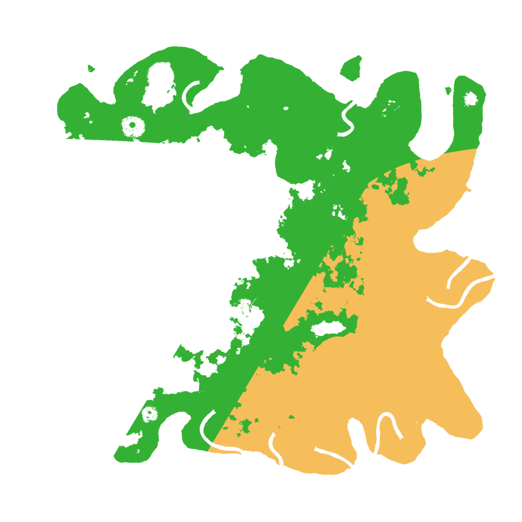 Biome Rust Map: Procedural Map, Size: 3500, Seed: 266