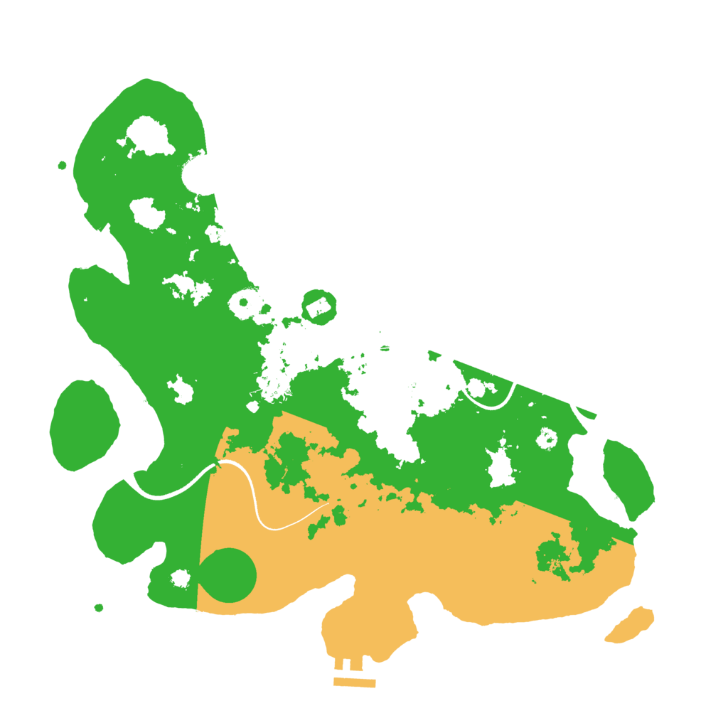 Biome Rust Map: Procedural Map, Size: 3500, Seed: 272911612