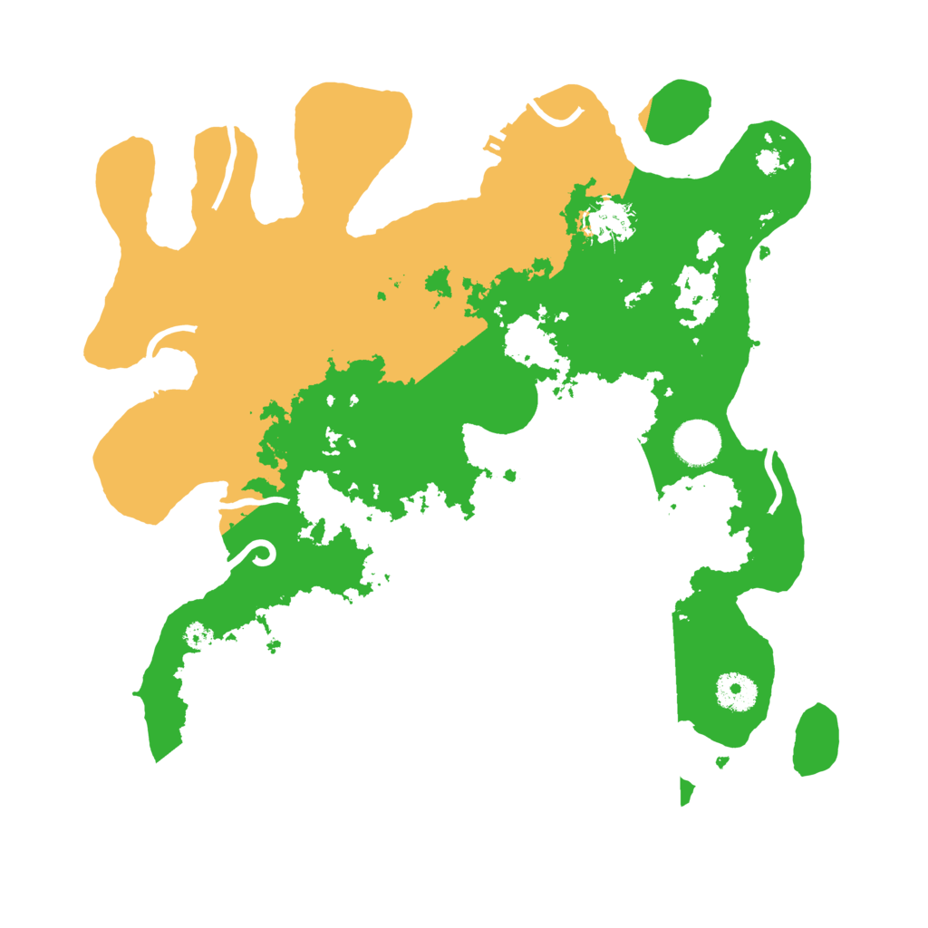 Biome Rust Map: Procedural Map, Size: 3500, Seed: 190167749