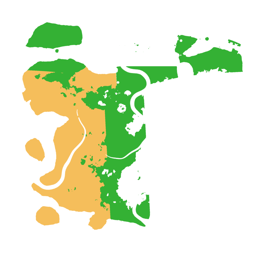 Biome Rust Map: Procedural Map, Size: 3000, Seed: 521342