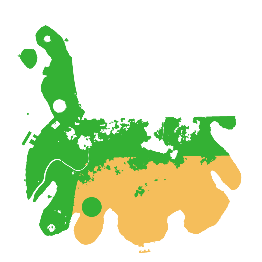 Biome Rust Map: Procedural Map, Size: 3500, Seed: 555000003