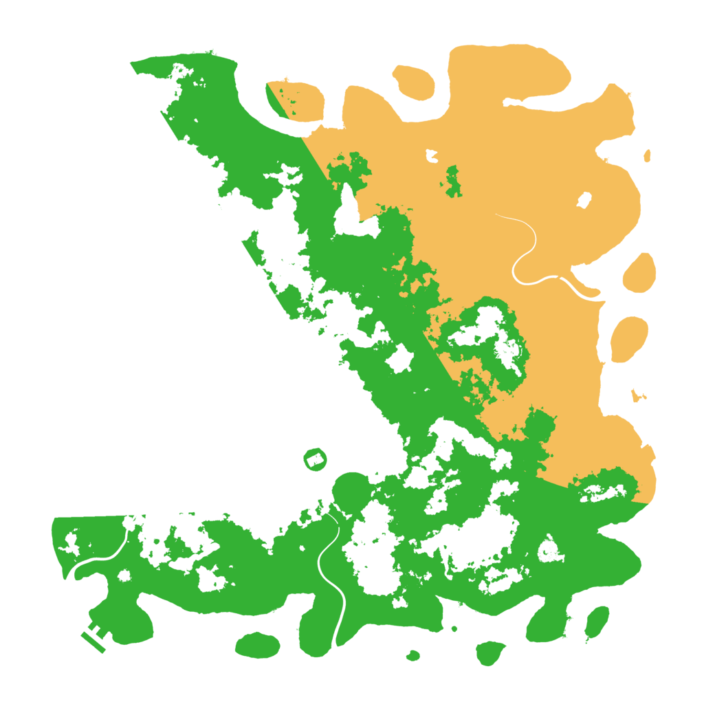 Biome Rust Map: Procedural Map, Size: 5000, Seed: 1344