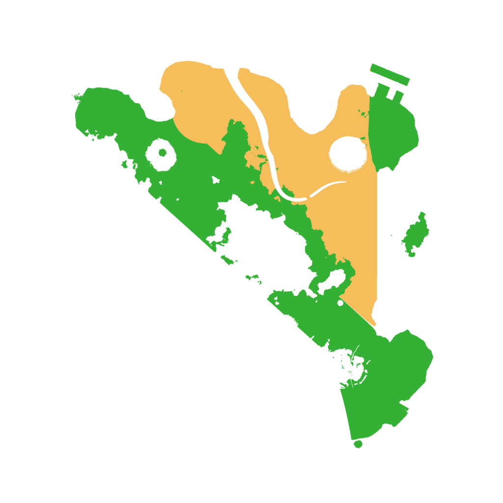 Biome Rust Map: Procedural Map, Size: 2500, Seed: 837379723