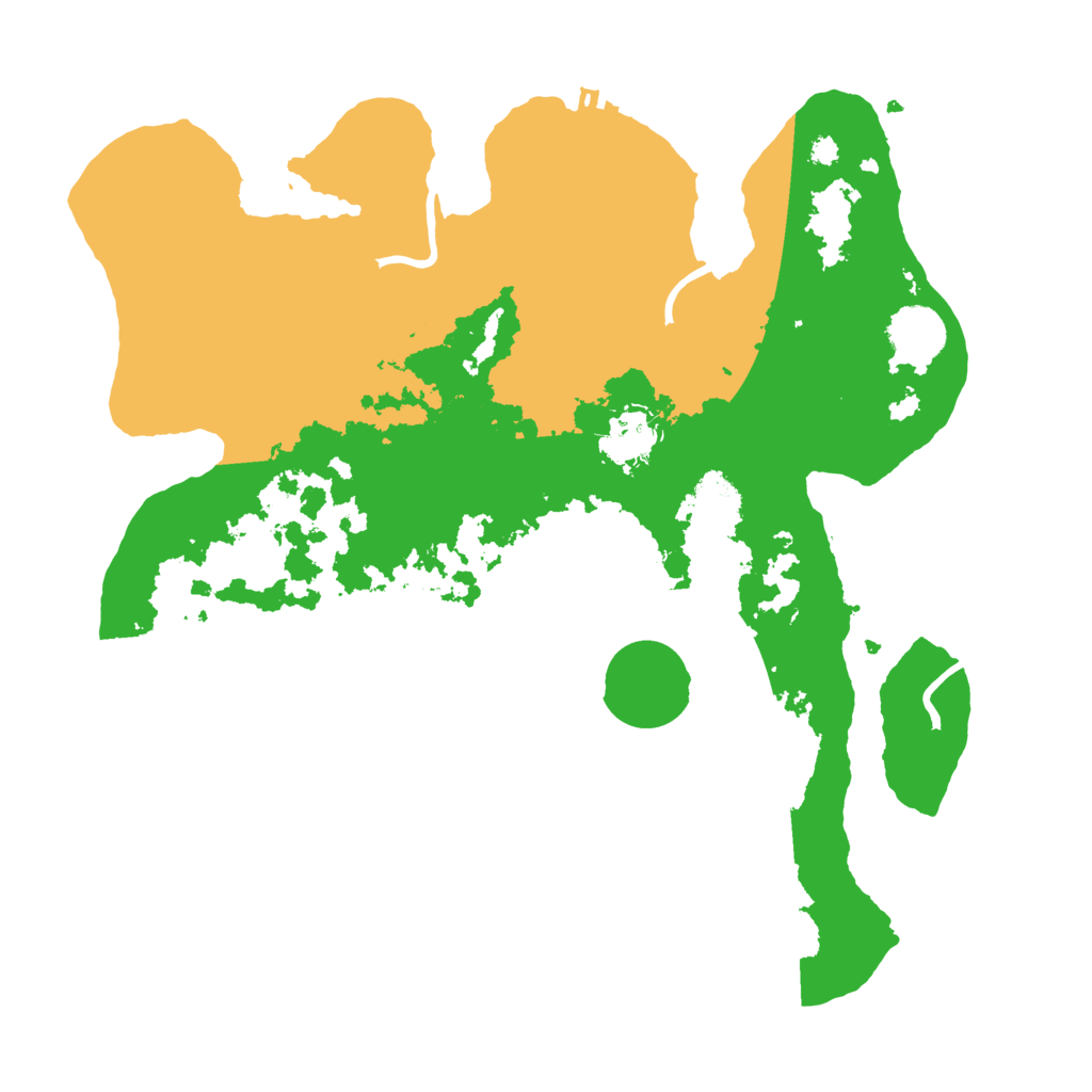 Biome Rust Map: Procedural Map, Size: 3500, Seed: 428407