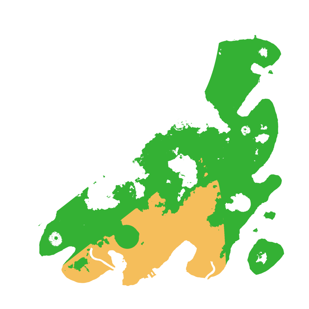 Biome Rust Map: Procedural Map, Size: 3500, Seed: 61282547