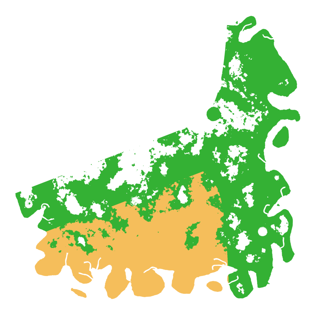 Biome Rust Map: Procedural Map, Size: 6000, Seed: 154502800
