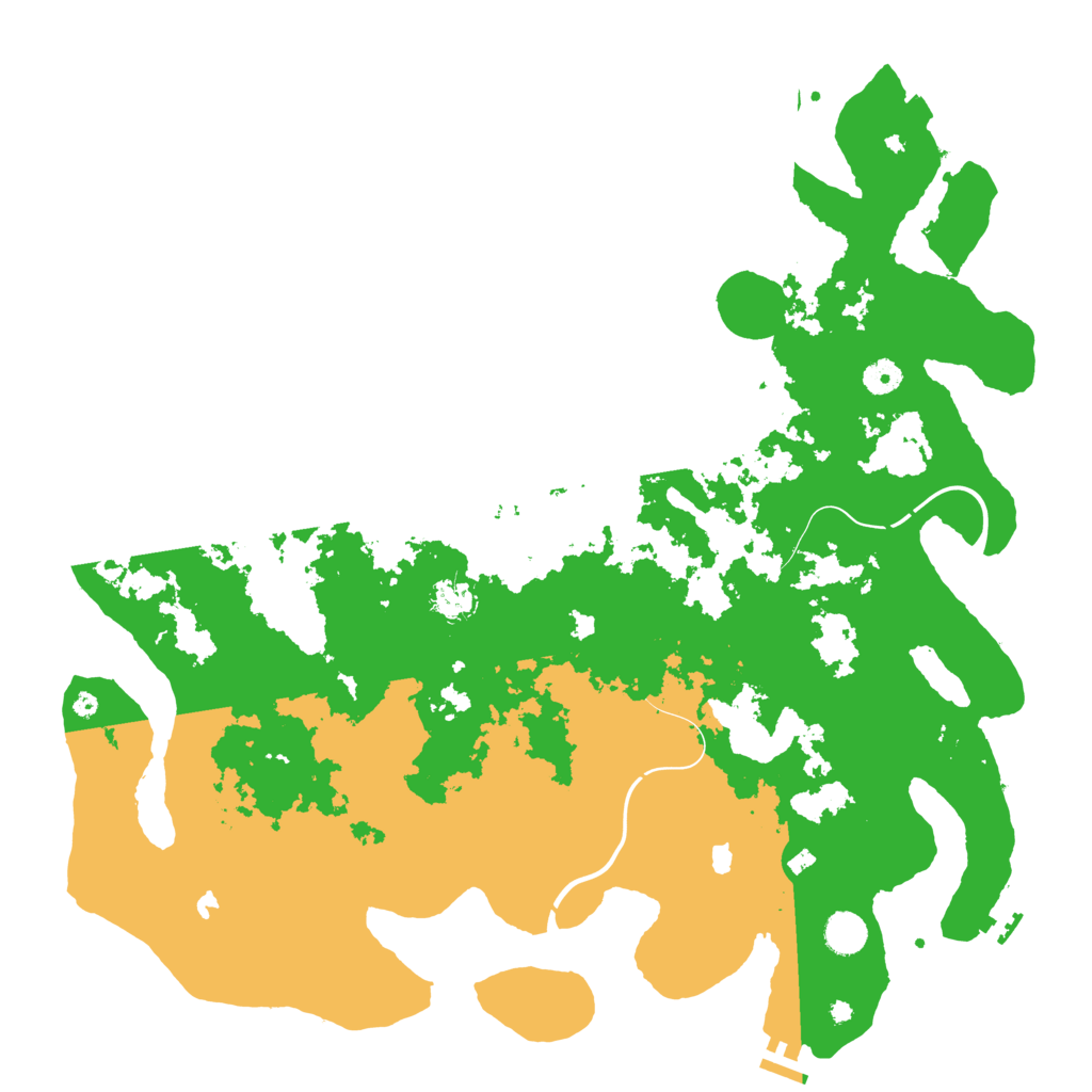 Biome Rust Map: Procedural Map, Size: 4500, Seed: 65454165