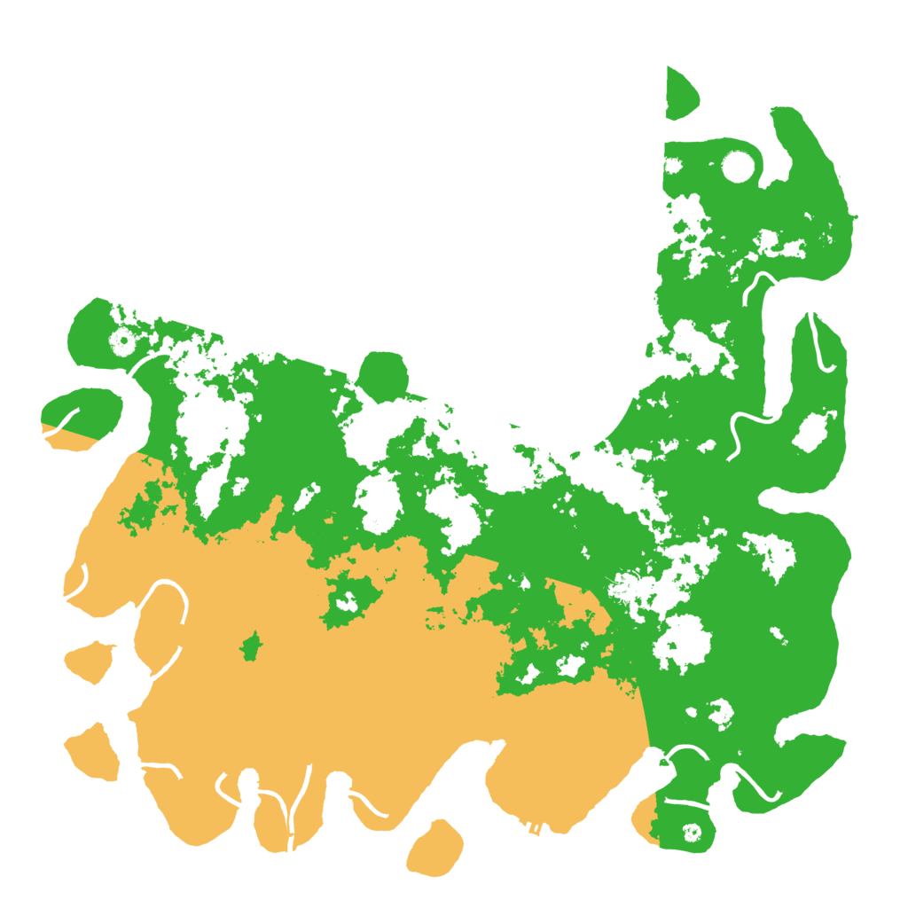 Biome Rust Map: Procedural Map, Size: 5000, Seed: 73287