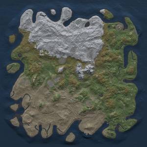 Thumbnail Rust Map: Procedural Map, Size: 5000, Seed: 73287, 20 Monuments