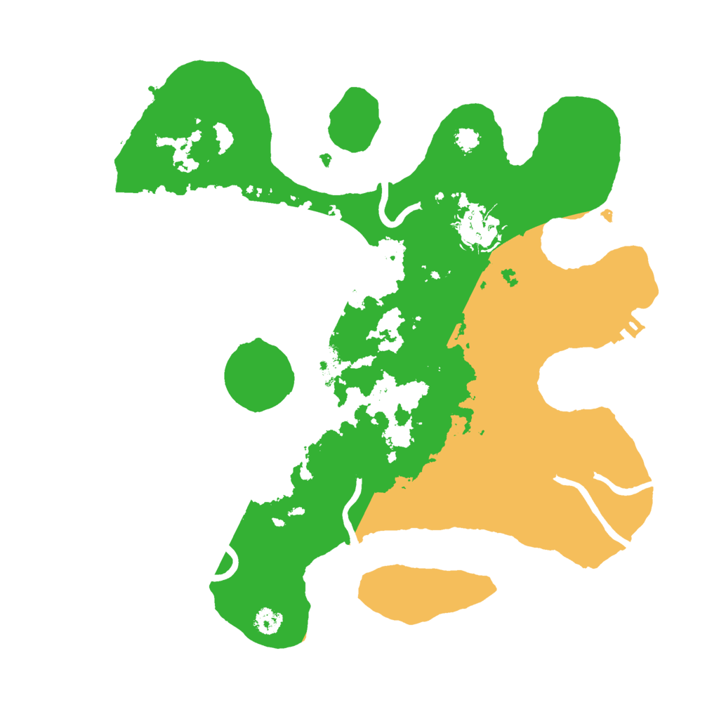 Biome Rust Map: Procedural Map, Size: 2800, Seed: 25000