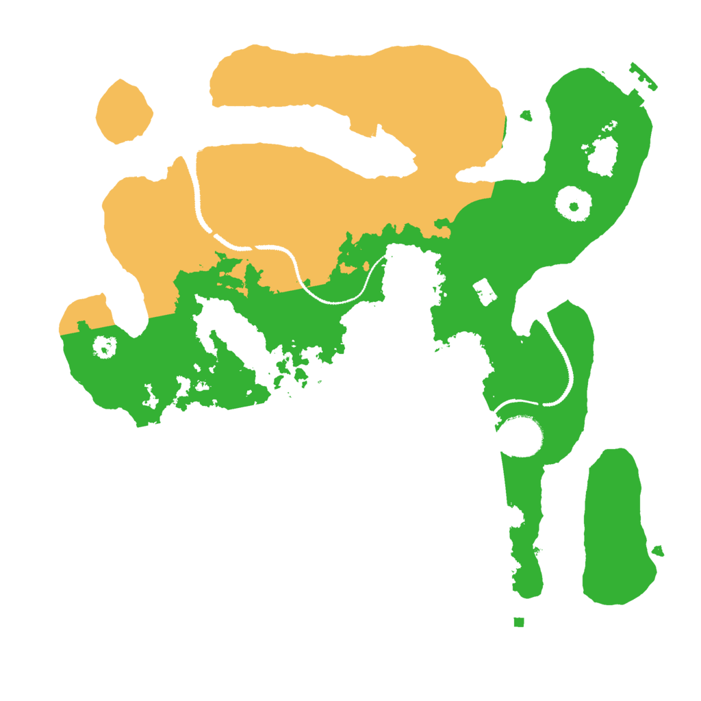 Biome Rust Map: Procedural Map, Size: 3000, Seed: 145704819