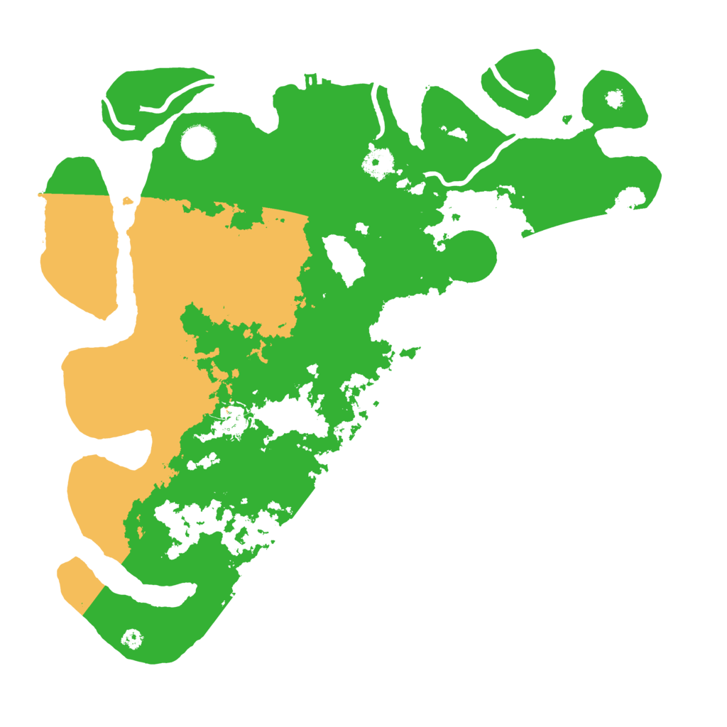 Biome Rust Map: Procedural Map, Size: 3700, Seed: 258835029