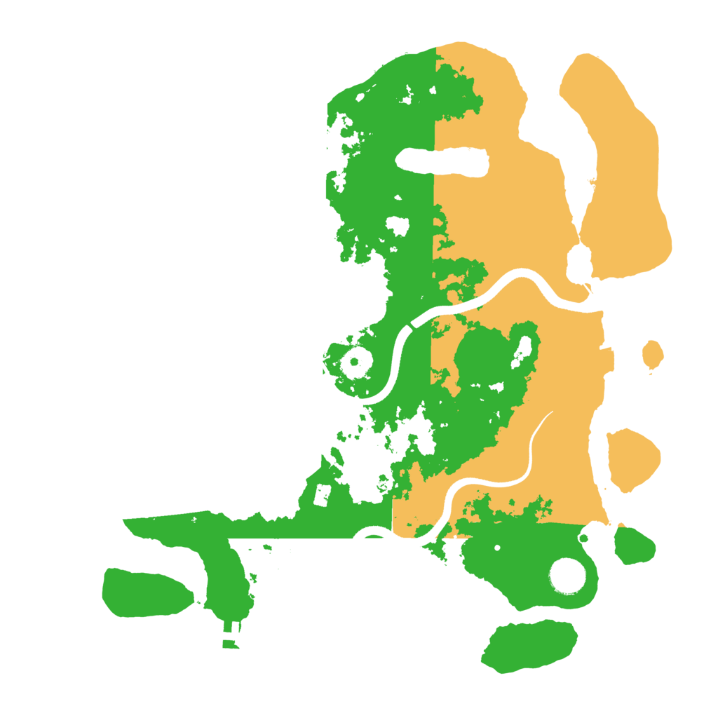 Biome Rust Map: Procedural Map, Size: 3500, Seed: 2042473192