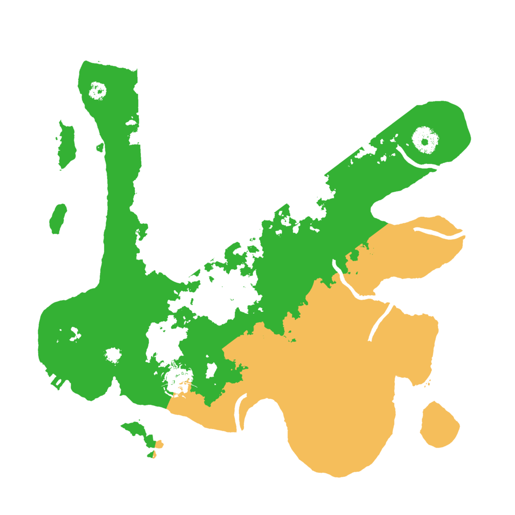 Biome Rust Map: Procedural Map, Size: 3000, Seed: 3895743