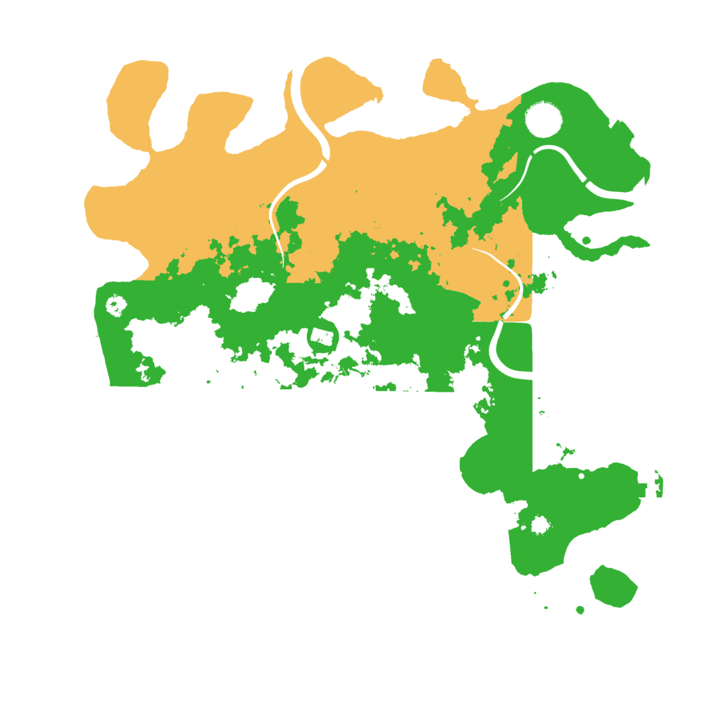 Biome Rust Map: Procedural Map, Size: 3500, Seed: 479121079