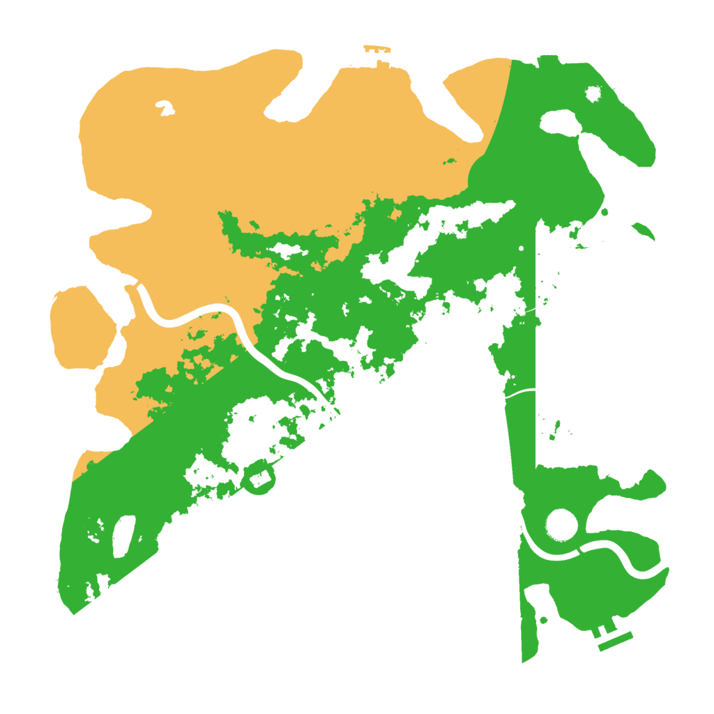 Biome Rust Map: Procedural Map, Size: 4000, Seed: 227225294