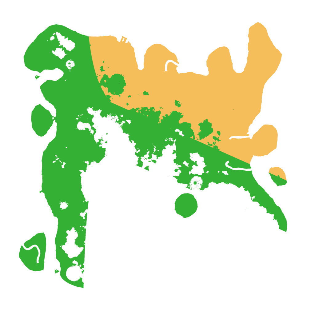 Biome Rust Map: Procedural Map, Size: 3700, Seed: 424466311