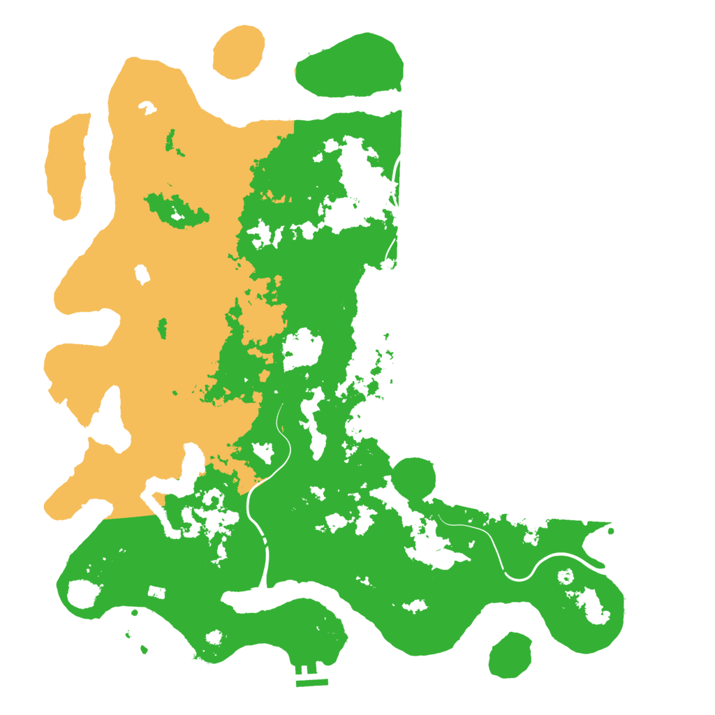 Biome Rust Map: Procedural Map, Size: 4500, Seed: 545087315