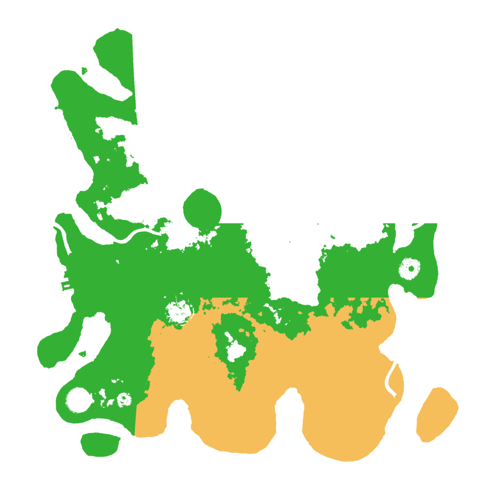 Biome Rust Map: Procedural Map, Size: 3500, Seed: 5155