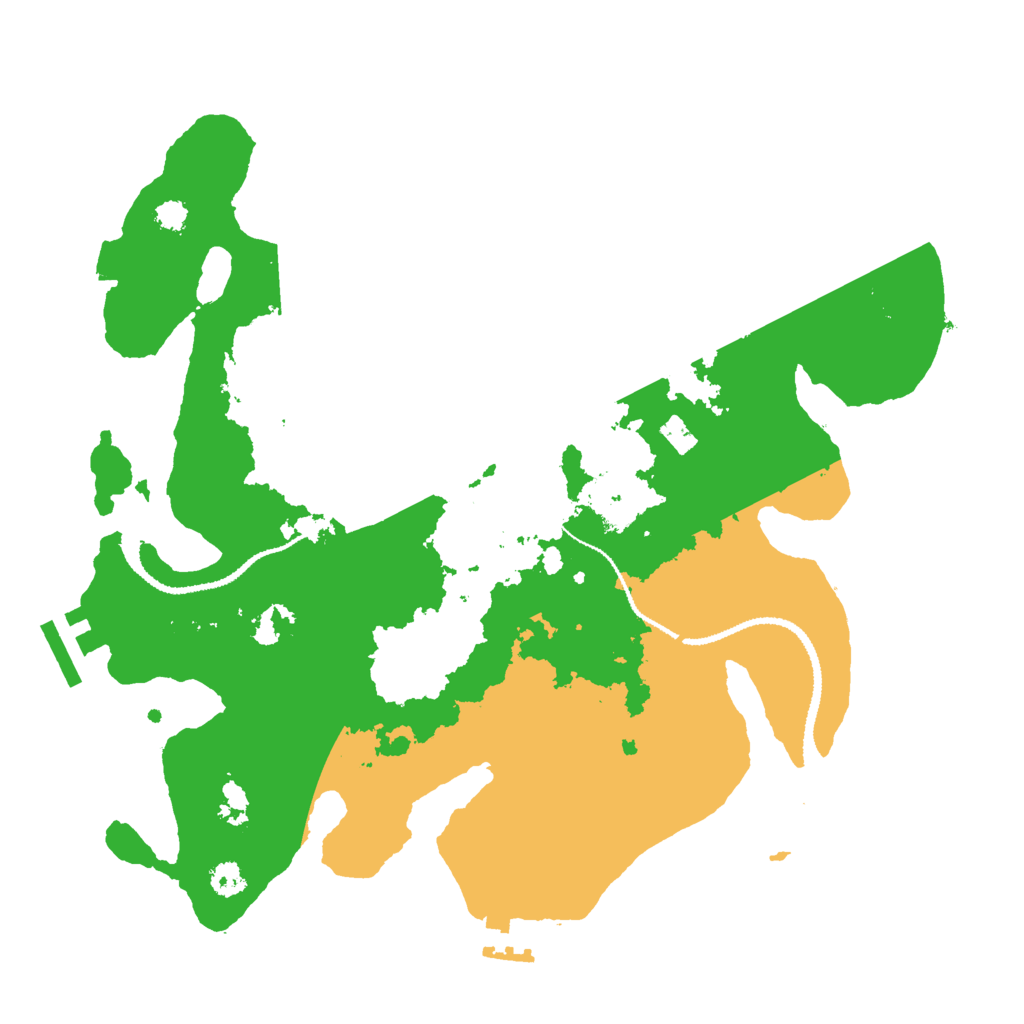 Biome Rust Map: Procedural Map, Size: 3000, Seed: 197618668
