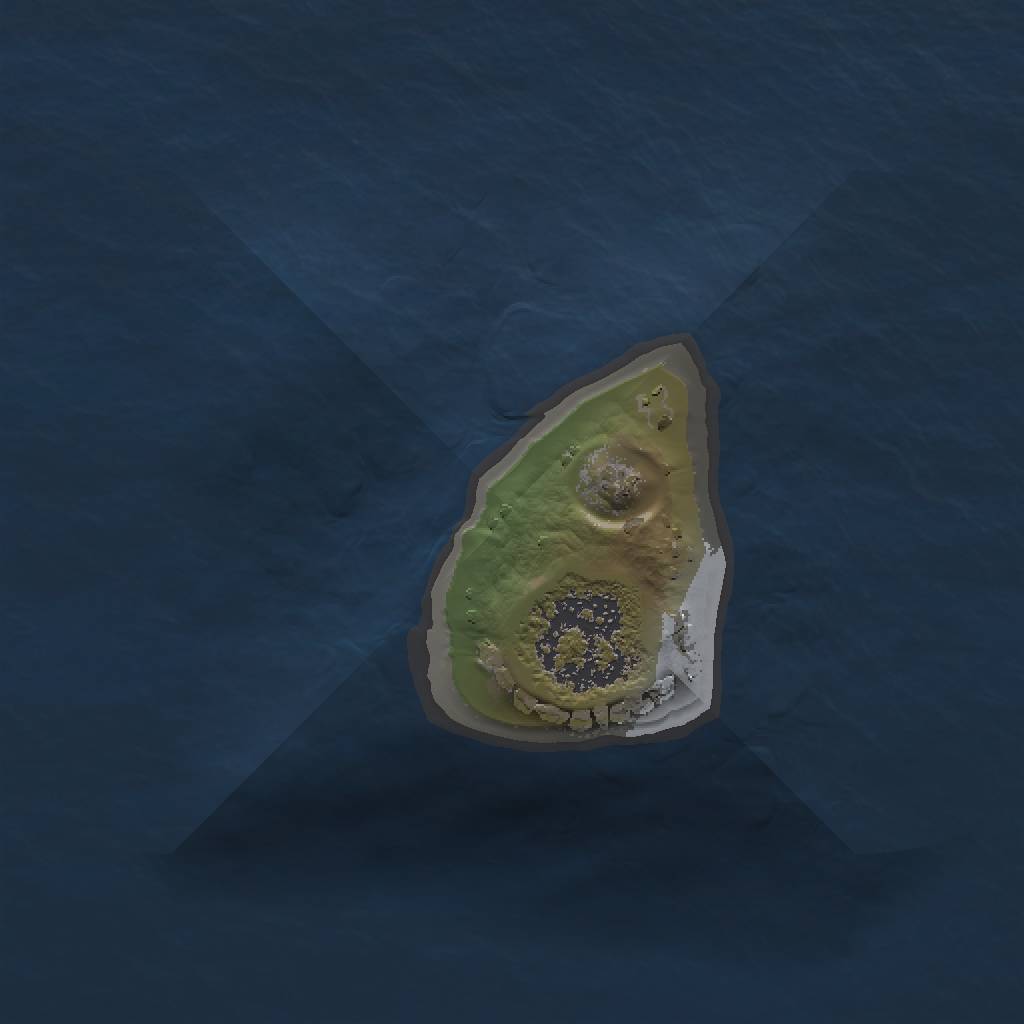 Rust Map: Procedural Map, Size: 1000, Seed: 368053173, 3 Monuments